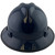 MSA V-Gard Full Brim Hard Hats with Fas-Trac Suspensions Navy Blue - with Protective Edge