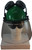 MSA V-Gard Cap Style hard hat with Clear Faceshield, Hard Hat Attachment, and Earmuff - Green - Front View Earmuffs Up