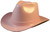 Occunomix Western Cowboy Hard Hats ~ Light Pink - Oblique View