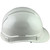 Pyramex Ridgeline Cap Style Hard Hat with Shiny White Graphite Pattern - Right