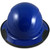 Actual Carbon Fiber Hard Hat with Protective Edge - Full Brim High Vision Royal Blue - Front