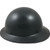 MSA Skullgard Full Brim Hard Hat with FasTrac III Ratchet Suspension - Textured Gunmetal Black - Left View