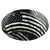 Black and White USA Flag Hydro Dipped Hard Hats Full Brim Style - Close Up View