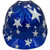 MSA USA Freedom Series Hard Hat with American Flag Stars and Stripes Staz On - Front