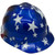 MSA USA Freedom Series Hard Hat with American Flag Stars and Stripes Staz On - Oblique Right