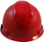 MSA Freedom Series Hard Hat with Black Shell, Canadian Flag - Staz On Suspension - Back View