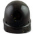 Skullgard Cap Style With Ratchet Suspension Black with Yellow Paint Splatters ~ Front View