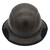 Actual Carbon Fiber Hard Hat - Full Brim Textured Dark Granite  - Edge Front