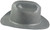 Outlaw Cowboy Hardhat with Ratchet Suspension Textured Granite Gray - Left Side View