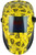 Hydro Dipped Auto Darkening Welding Helmet – Don't Tread On Me Yellow Design ~ Front View