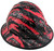 Rip and Tear Design Full Brim Hydro Dipped Hard Hats - with edge oblique View