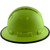 Pyramex Ridgeline Vented Lime Full Brim Style Hard Hat with Protective Edge Right