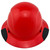 DAX Fiberglass Composite Hard Hat - Full Brim Factory Red
Front View