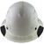 DAX Fiberglass Composite Hard Hat - Full Brim White with Reflective White Decal Kit Applied