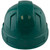 Pyramex Ridgeline Cap Style Hard Hats Green with Green Reflective Decals Applied