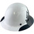 Actual Carbon Fiber Hard Hat - Full Brim 5050 Camo Black and White