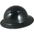 DAX Fiberglass Composite Hard Hat - Full Brim Factory Black with Protective Edge