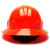 Pyramex 4 Point Full Brim Style with RATCHET Suspension Hi-Viz Orange - Back View