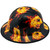 Flaming Aces Design Full Brim Hydro Dipped Hard Hats - Right