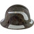 Pyramex Ridgeline Full Brim Style Hard Hat with Camouflage Pattern with White Decals - Right View