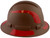 Pyramex Ridgeline Full Brim Style Hard Hat with Copper Pattern with Red Decals - Right View