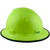 MSA V-Gard Full Brim Hard Hats with One-Touch Suspensions Hi-Viz Yellow Green - with Protective Edge