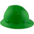 MSA V-Gard Full Brim Hard Hats with Staz On Suspensions Lime Green - Left View