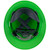 MSA V-Gard Full Brim Hard Hats with Fas-Trac Suspensions Lime Green - Inside View