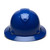 Pyramex Full Brim RIDGELINE Hard Hat Blue 4 Point Suspensions Front view