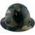 Actual Carbon Fiber Hard Hat - Full Brim Jungle Camo