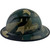 Actual Carbon Fiber Hard Hat - Full Brim Jungle Camo with Protective Edge