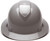 Pyramex Full Brim RIDGELINE Hard Hat Gray 4 Point Suspensions Front view