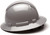 Pyramex Full Brim RIDGELINE Hard Hat Gray 4 Point Suspensions Left view