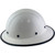 Dynamic Wofljaw Full Brim Fiberglass Hard Hat with 8 Point Ratchet Suspension - White - with Protective Edge