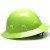 Pyramex 4 Point Full Brim Style with RATCHET Suspension Lime - Left View