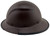 DAX Fiberglass Composite Hard Hat - Full Brim Textured Brown with edge left