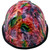 Color Splash Design Cap Style Hydro Dipped Hard Hats