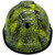 Spider Web Design Cap Style Hydro Dipped Hard Hat - Edge Back