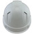 Pyramex Ridgeline VENTED Cap Style Hard Hats White Back