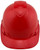 Pyramex Ridgeline Cap Style Hard Hats Red - 6 Point Suspensions