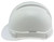 Pyramex Ridgeline 6PT Cap Style Hard Hats White - Left