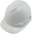 Pyramex Ridgeline 6PT Cap Style Hard Hats White - Oblique Left