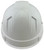 Pyramex Ridgeline 6PT Cap Style Hard Hats White - Back