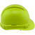 Pyramex Ridgeline Cap Style Hard Hats Hi Viz Lime - 6 Point Suspensions Right