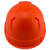 Pyramex Ridgeline Vented Hi-Viz Orange Cap Style Hard Hat - 6 Point Suspensions
 Back View