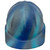 SkullBucket Aluminum Cap Style Hard Hats with Ratchet Suspensions – Spiral Blue
Front View