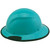 Actual Carbon Fiber Hard Hat - Full Brim Teal with Protective Edge
Right Side  View