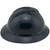 MSA Advance Full Brim Vented Hard Hats with Ratchet Suspensions Black - Right