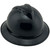 MSA Advance Full Brim Vented Hard Hats with Ratchet Suspensions Black - Edge Oblique Right