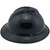 MSA Advance Full Brim Vented Hard Hats with Ratchet Suspensions Black - Edge Right